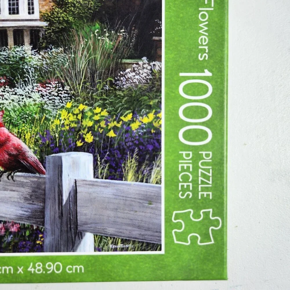 Feathers and Flowers 1000 Piece Jigsaw Puzzle Kevin Daniel Wild Birds Puzzle wit